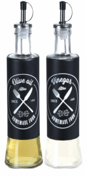 EH OIL AND VINEGAR BOTTLE GLASS 038212