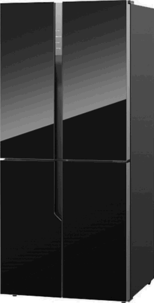 HISENSE Սառնարան չորս դուռ NF56WC-BLACK Glass