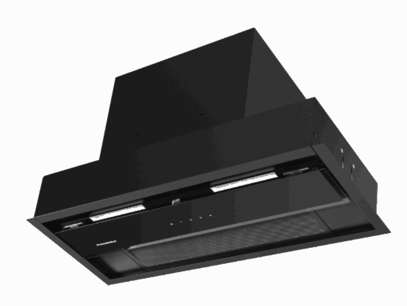 MAUNFELD Ներկառուցվող օդաքարշ պահարան MZR 60 black