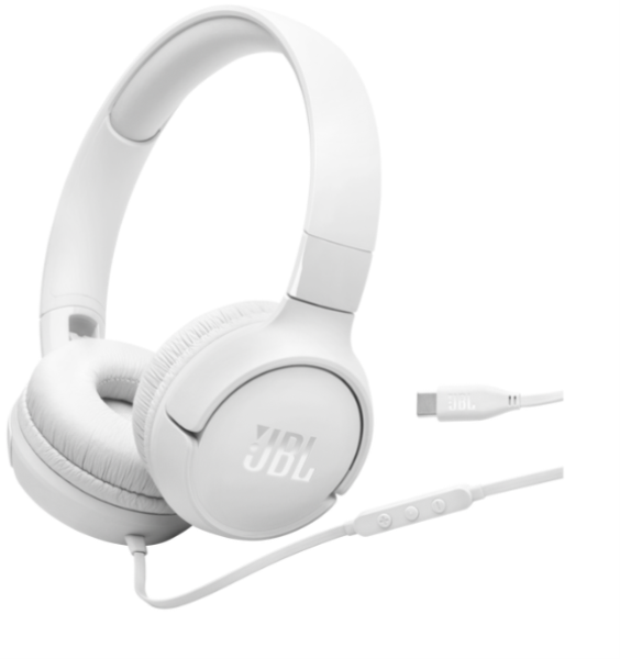 JBL Ականջակալ T520C WHT