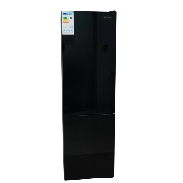 HOFFMANN Սառնարան սառցախցիկը ներքևում HR252NFDF-Black-Glass