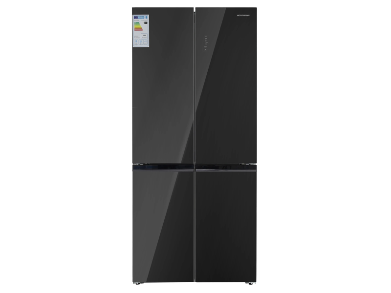 HOFFMANN Սառնարան չորս դուռ HR510NFCD-Black-Glass