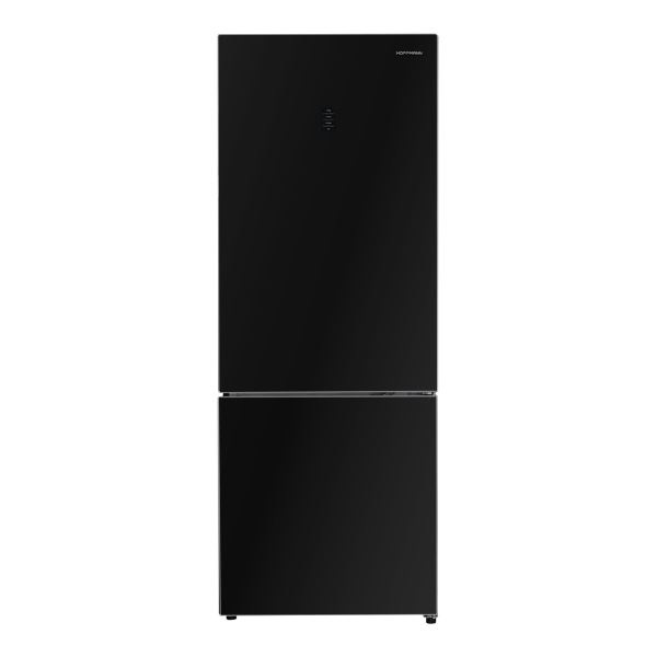 HOFFMANN Refrigerator Bottom mount HR453NFDF-Black-Glass