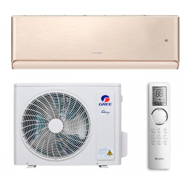GREE Кондиционер инверторный Airy GWH12AVCXD-K6DNA1A(LCLH)(AI)(UVC)(Champagne)