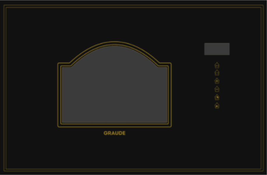 GRAUDE Встраиваемая микроволновая печь MWGK38.1S (Black)