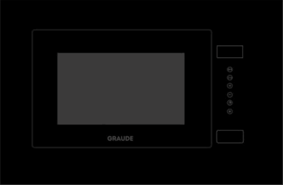 GRAUDE Built-in microwave oven MWG38.1S (Black)