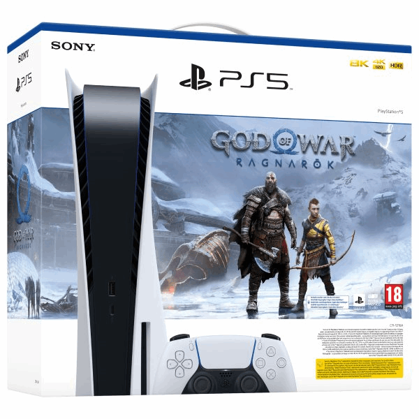 SONY PlayStation CONSOLE PS5 + Ragnarok CFI1108A Ultr HD Blu-Ray