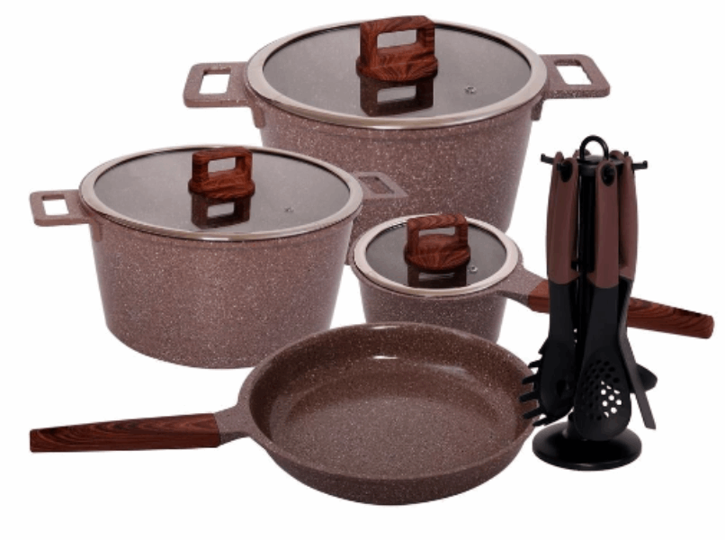 MGC Casserole set TZ16011009 16pcs coffe-brown