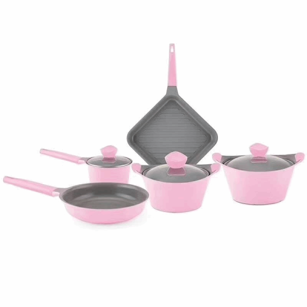 MGC Casserole set TZ08011003 8pcs pink