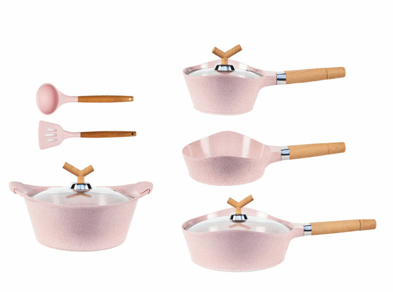 MGC Casserole set TZ15011017 15pcs pink