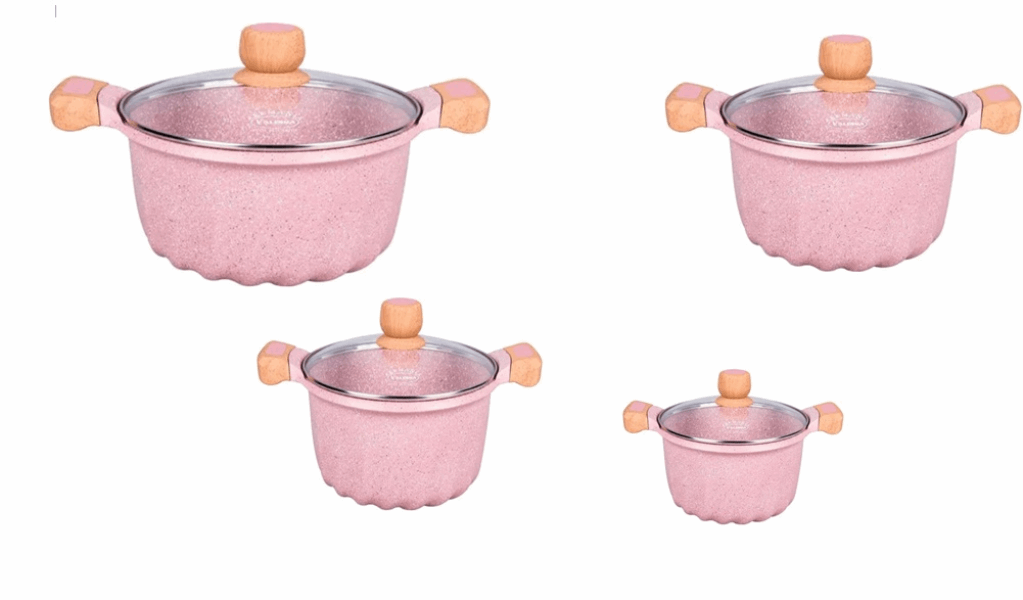 MGC Casserole set TZ080110009 8pcs pink