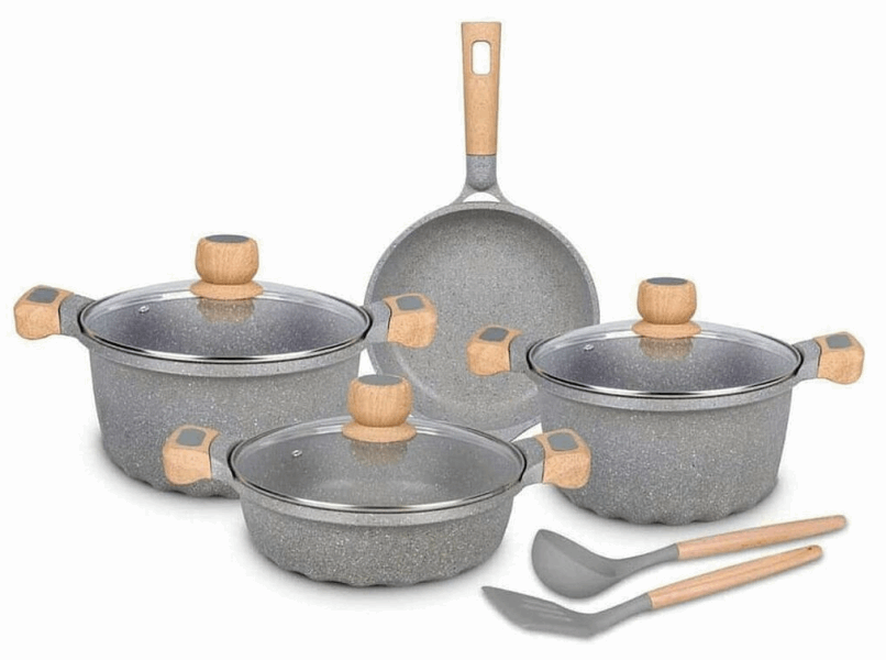 MGC Casserole set TZ080110014 9pcs gray