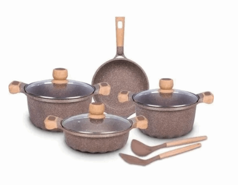 MGC Casserole set TZ080110015 9pcs brown