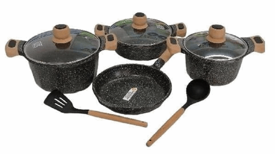 MGC Casserole set TZ080110019 9pcs black