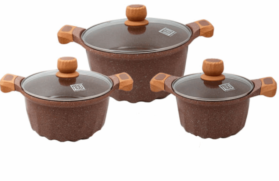 MGC Casserole set TZ06011028 6pcs brown