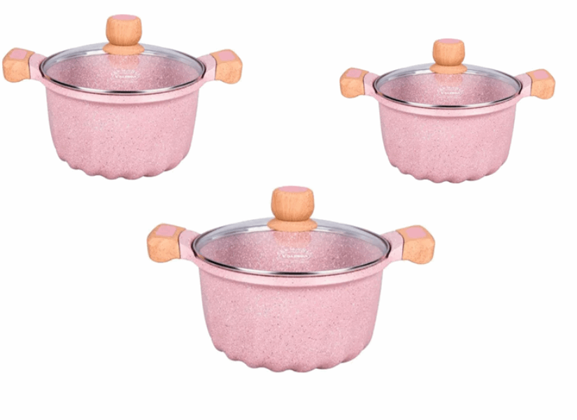 MGC Casserole set TZ06011029 6pcs pink