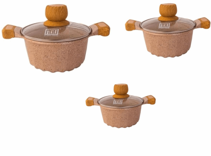 MGC Casserole set TZ06011030 6pcs cacao