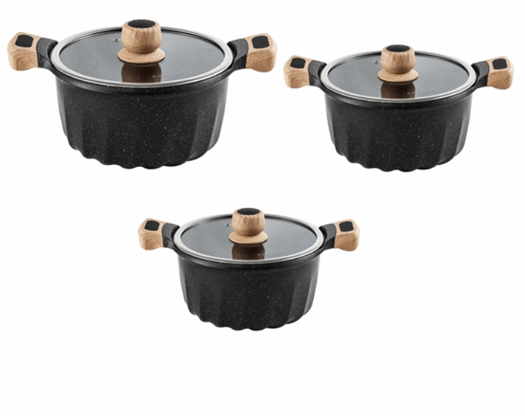 MGC Casserole set TZ06011031 6pcs black