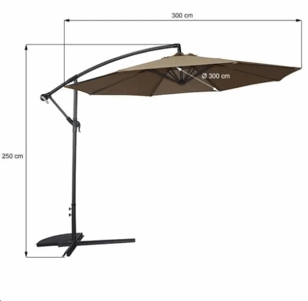 BONITA Umbrella 1093 coffe-gray