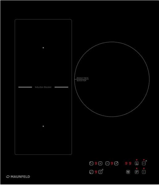 MAUNFELD Встраиваемая индуктивная варочная панель CVI453BK1