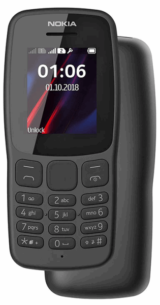 NOKIA Smartphone 106 Charcoal