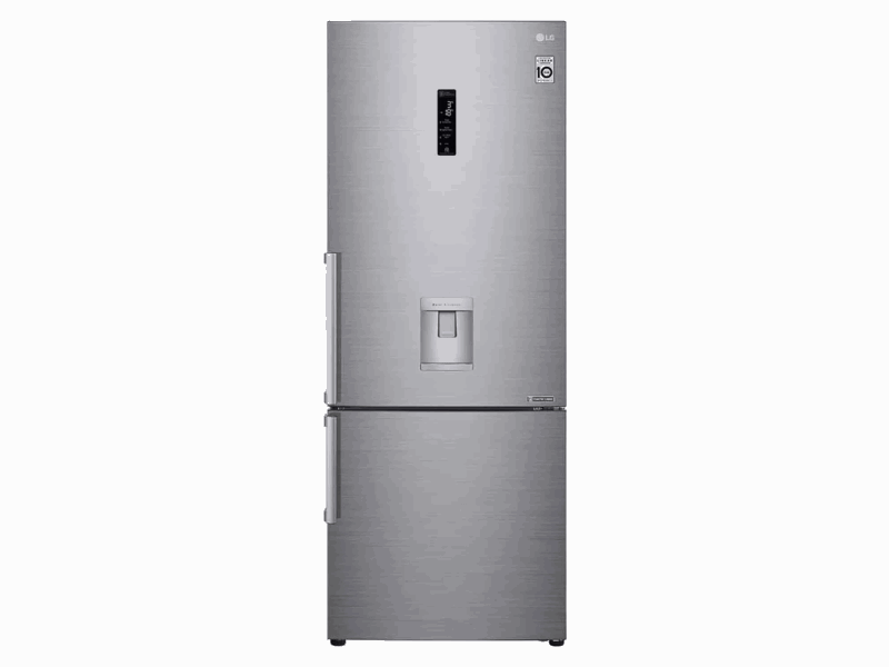 LG Холодильник морозильник снизу GR-F589BLCM