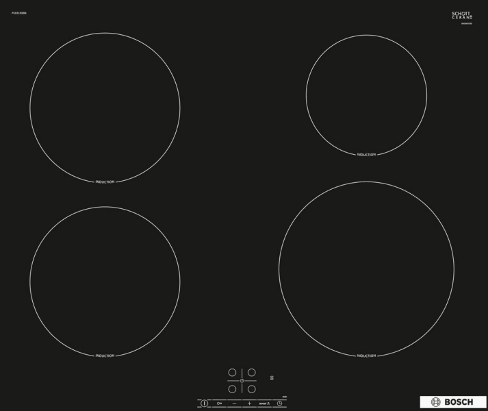 BOSCH Built in Hob Inductive PUE61RBB6E