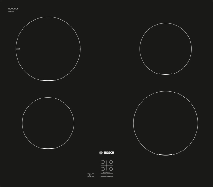 BOSCH Встраиваемая индуктивная варочная панель PUG611AA5E