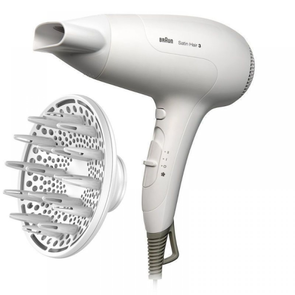 BRAUN Фен HD385 WHT/D.