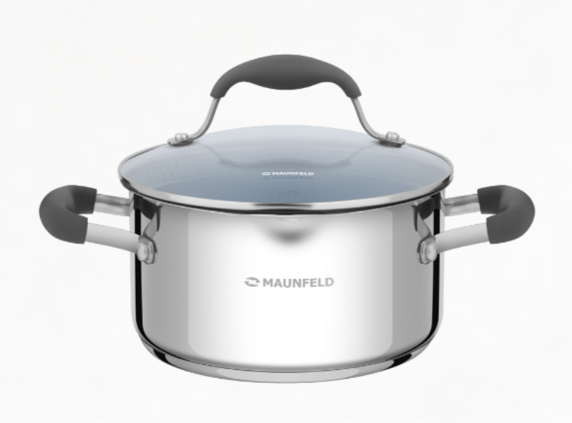 MAUNFELD Кастрюля LAURA MCS22S08GR 18sm 2.2L