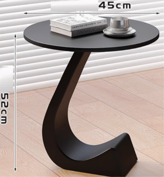 BONITA Table Round 45cm*52cm(h) Black