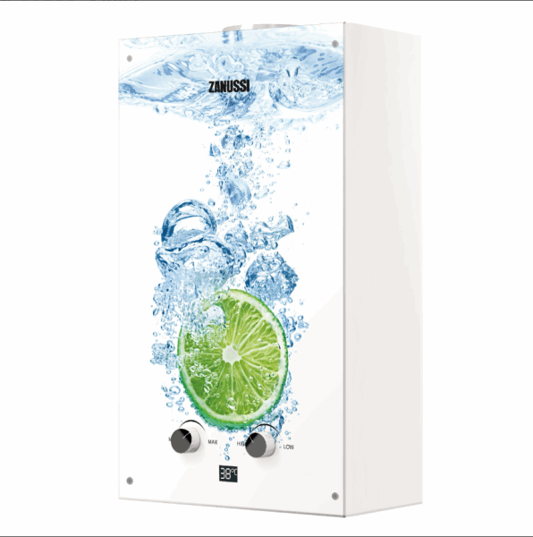 ZANUSSI Ջրի տաքացուցիչ (գազ) GWH10 Fonte Glass Lime