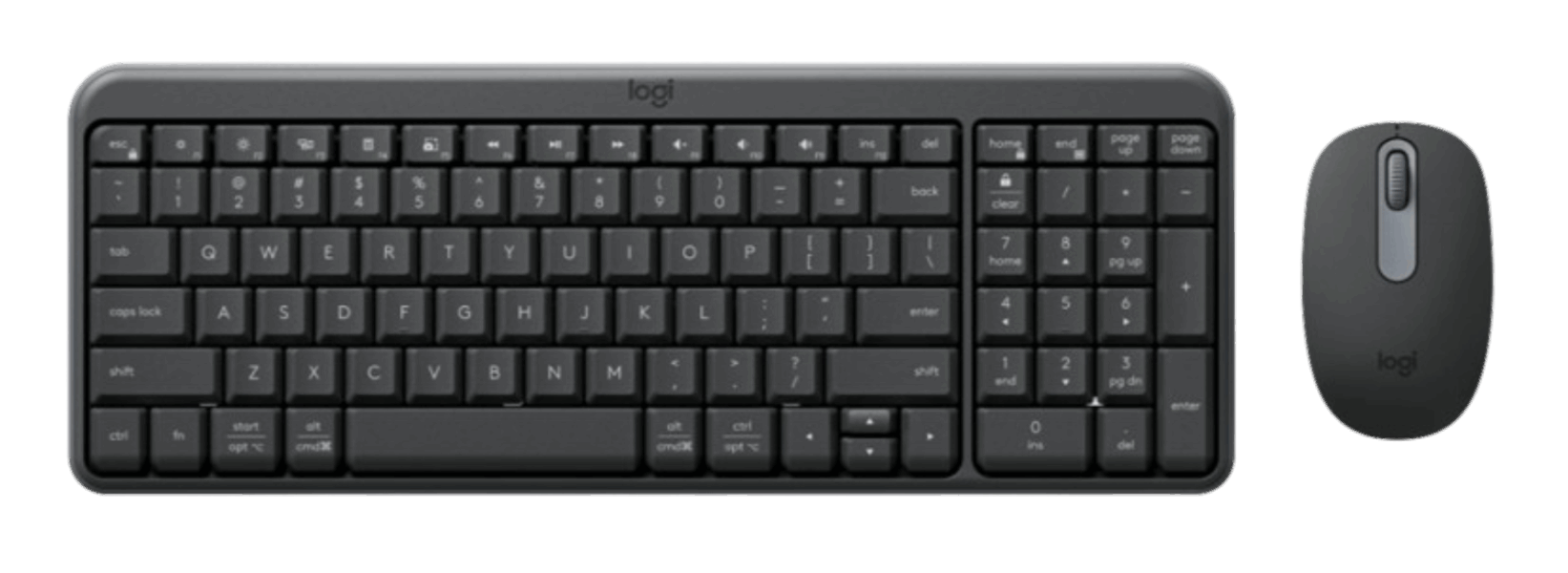 LOGITECH Ստեղնաշարներ և կոմպլեկտներ MK250 graphite