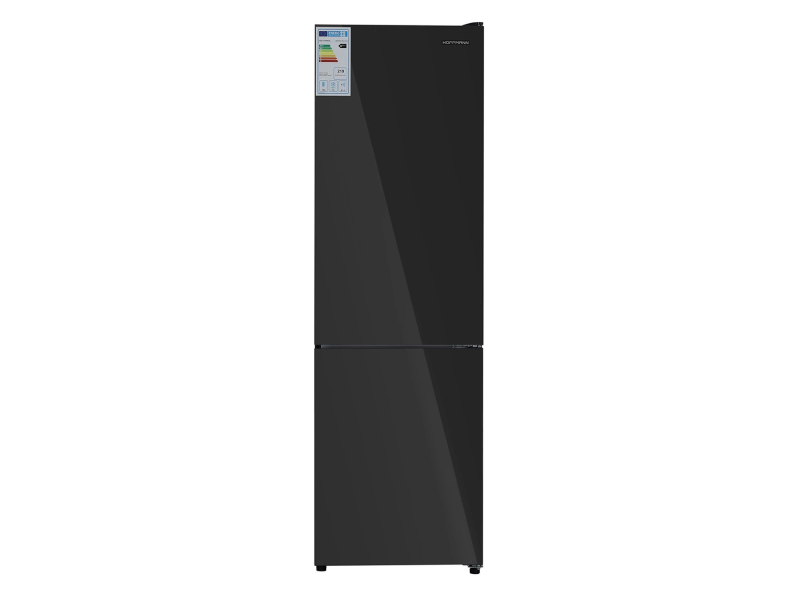 HOFFMANN Refrigerator Bottom mount HR252NFDF-Black-Glass