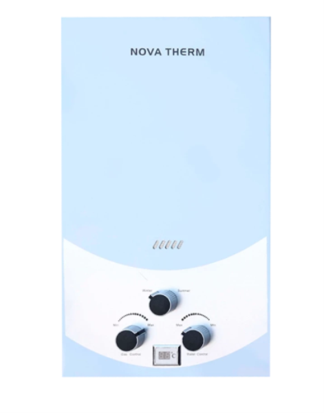 NOVA THERM Газовая колонка JSG-60 / 12L / TURBO / White