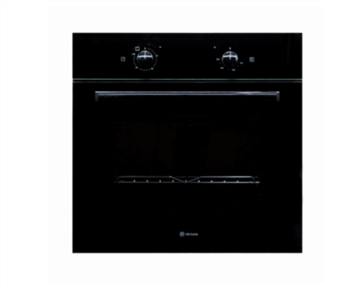 DELUXE Built in oven 6003.01-070 black gl.