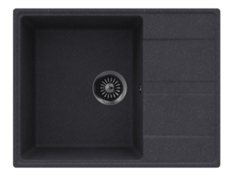 MAUNFELD Sink Kitchen Lacrima 650 MFQS-650DGR DARK GRAY