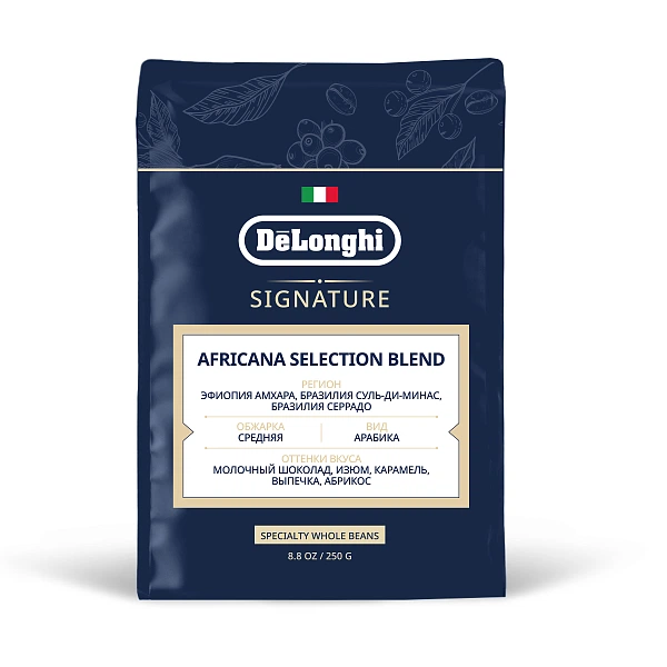 DELONGHI Coffee Beans DLSL031 Signature Africana Selection Blend 250g