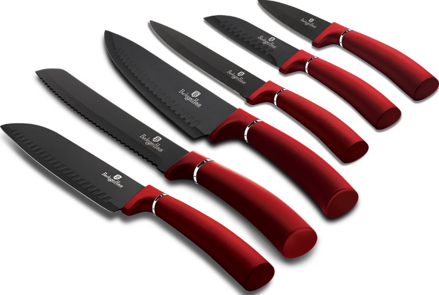 Berlinger Haus KNIFE SET BH2542 Burgundy