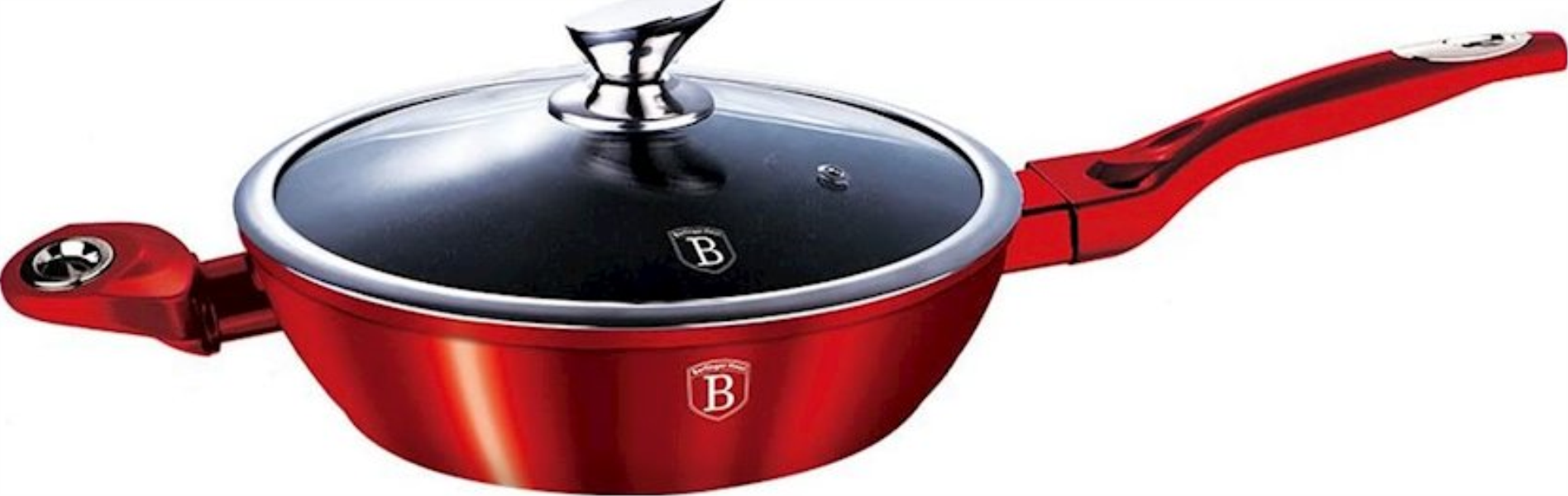 Berlinger Haus Frypan with Lid
 BH1261N (32sm/4․9L) Burgundy