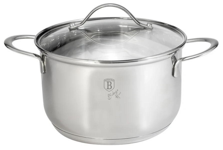 Berlinger Haus Frypan with Lid
 BH6290 (18SM -2.6L)Silver Jewellery