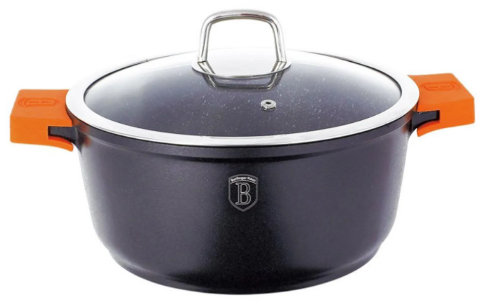 Berlinger Haus Frypan with Lid
 BH1095N (24sm) Granit Diamond