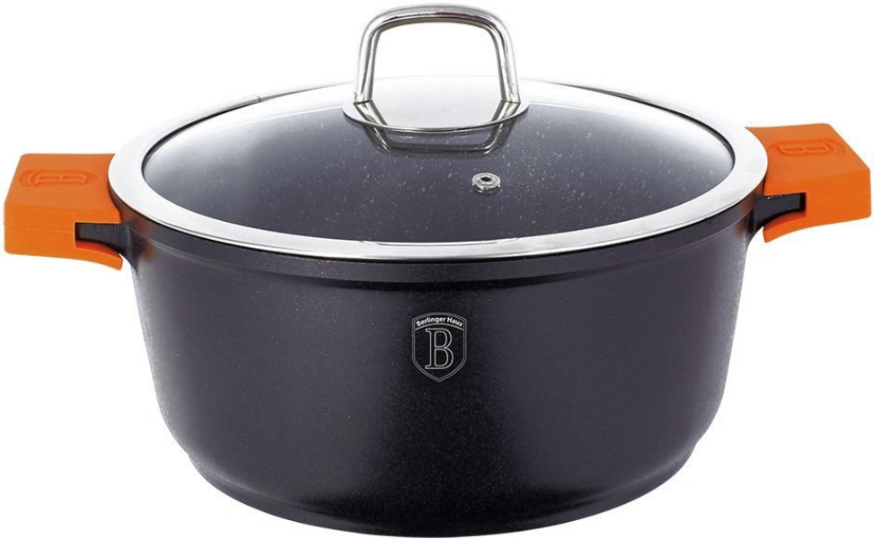 Berlinger Haus Frypan with Lid
 BH1096N (28sm) Granit Diamond