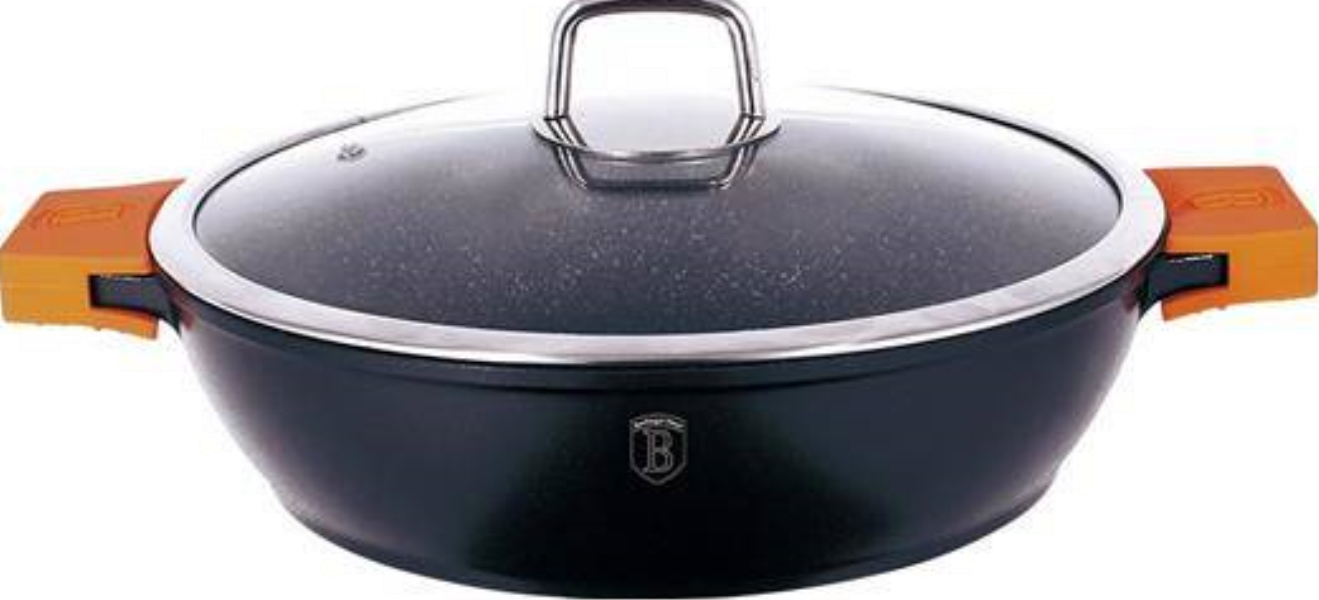 Berlinger Haus Frypan with Lid
 BH1109N (28sm) Granit Diamond