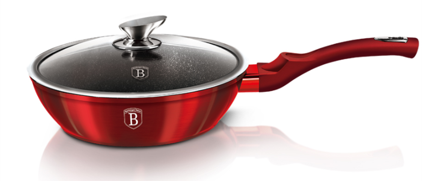 Berlinger Haus Frypan with Lid
 BH1265N (28sm) Burgundy