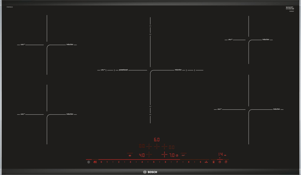 BOSCH Встраиваемая индуктивная варочная панель PIV975DC1E