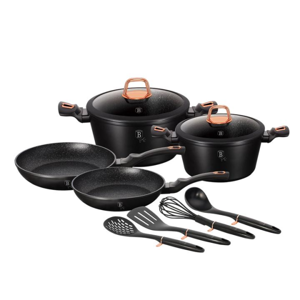 Berlinger Haus Casserole set BH6149 Black Rose