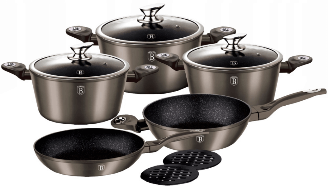 Berlinger Haus Casserole set BH1219 Carbon