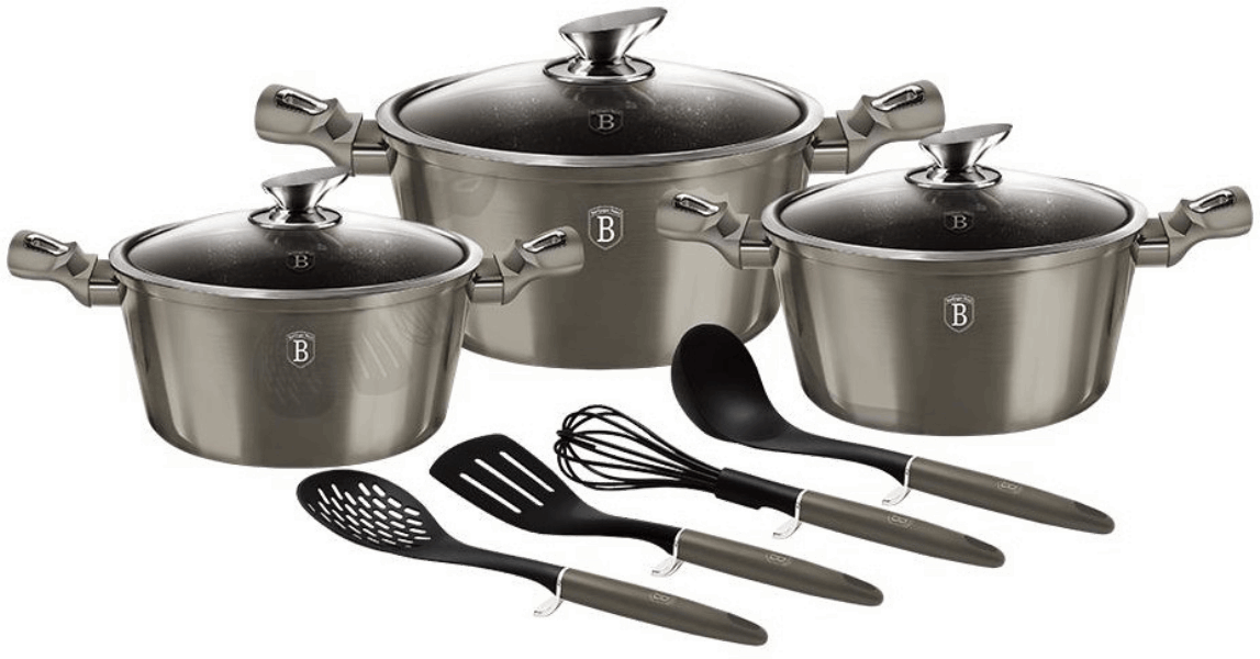 Berlinger Haus Casserole set BH6153 Carbon