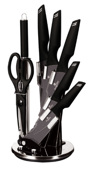 Berlinger Haus KNIFE SET BH2693 Black Silver (8pcs)